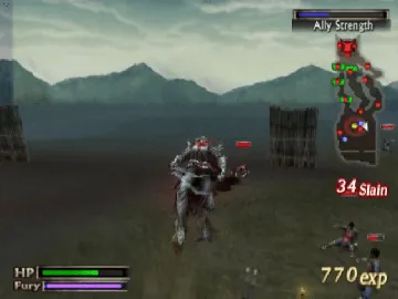 Sengoku Basara (Japan) screen shot game playing